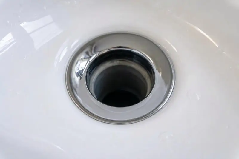 Nachher: gereinigter Abfluss